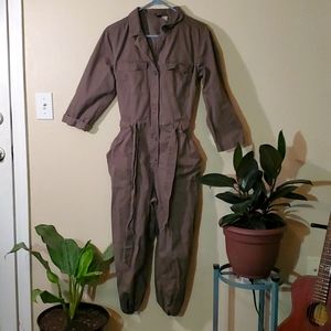 H&M Olive Jumpsuit